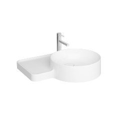 Vitra Voyage Tezgah Üstü lavabo, 54 cm, Beyaz 7222B403-0041